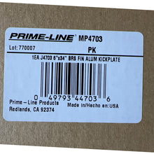 Load image into Gallery viewer, A6960, 8"x34" & 6"x34" Brite Brass on Aluminum Door Kick Plate MP4618A MP4703 .C10 &