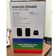 Load image into Gallery viewer, A1078, Bluetooth Wireless Speaker with RGB Lights 8"(Y309B) .C24. &