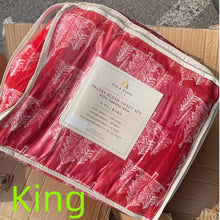 Cargar imagen en el visor de la galería, A6255 ,4 pcs Velvet Plush Bed Sheet Set With Sherpa Hem, CA King, King & Queen Size &