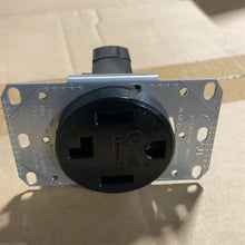 Charger l&#39;image dans la galerie, A6889，Flush Power Socket Black 30A 125/250 3 Pole 4 Wires  .C10. &amp;
