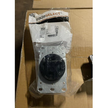 Charger l&#39;image dans la galerie, A6889，Flush Power Socket Black 30A 125/250 3 Pole 4 Wires  .C10. &amp;
