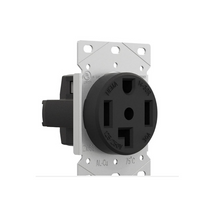Charger l&#39;image dans la galerie, A6889，Flush Power Socket Black 30A 125/250 3 Pole 4 Wires  .C10. &amp;
