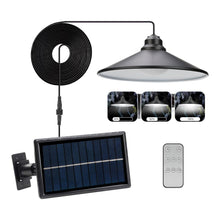 Charger l&#39;image dans la galerie, A6566，LED Solar Shed Lights, Battery Powered Pendant Lights with Remote Control &amp;
