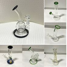 Load image into Gallery viewer, A6593 , Clear Glass Rig Water Pipe Bubbler (Mixed) &amp;
