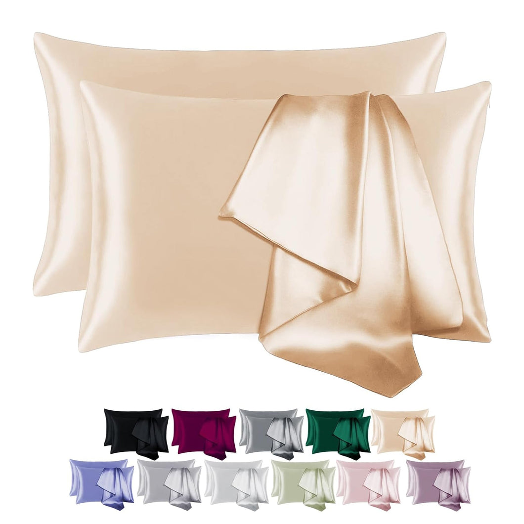 A7003, 100% Mulberry Silk Pillowcase 2 Pack with box 20x26