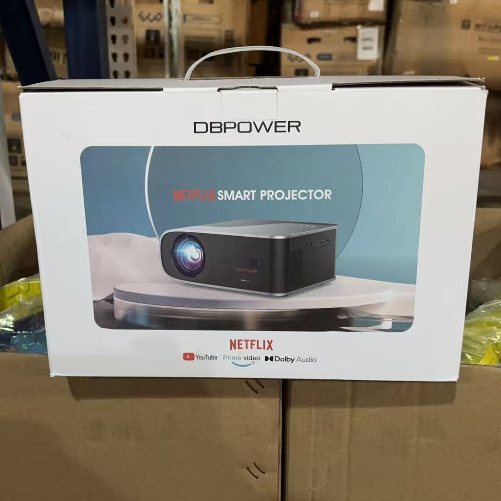 A7027, Netflix AI Auto Focus Smart Projector with WiFi and Bluetooth,1080p Projector with Apps Built-in Netflix