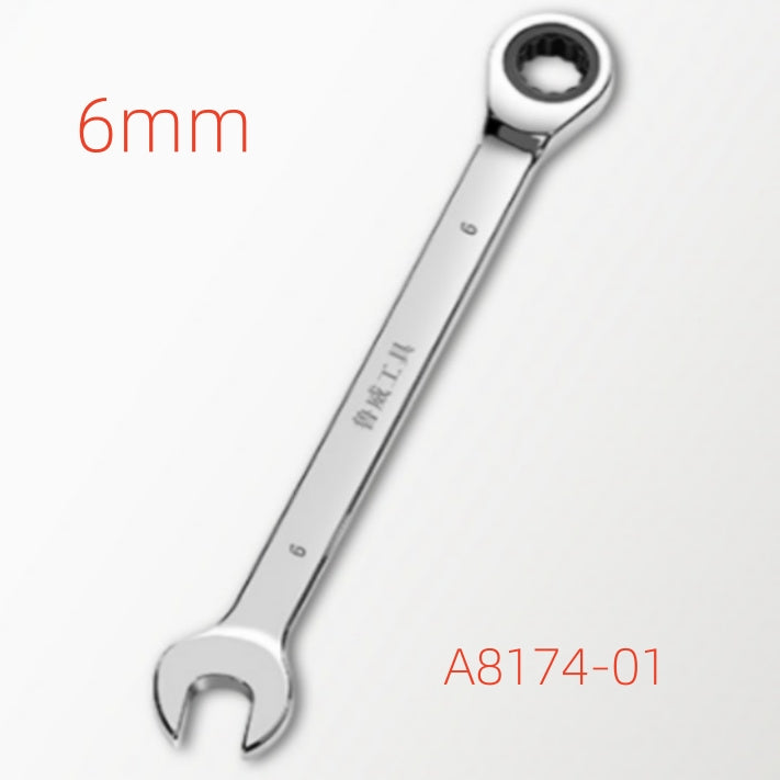 A8174，Fixed Head Ratchet Spanner 6mm-32mm