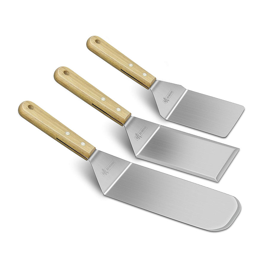 A6138, BBQ Grill Stainless Steel Spatulas 3 set &
