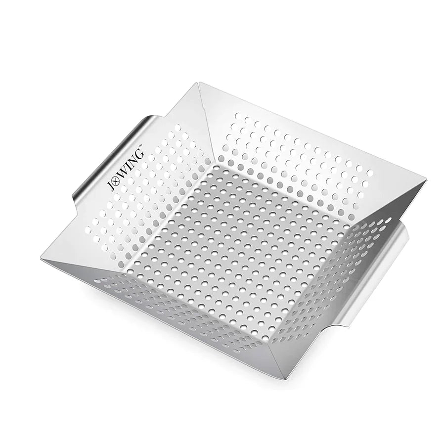 A0935,, Heavy Duty Stainless Steel Grill Basket &