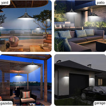 Charger l&#39;image dans la galerie, A6566，LED Solar Shed Lights, Battery Powered Pendant Lights with Remote Control &amp;
