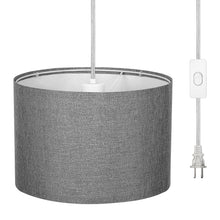 Load image into Gallery viewer, A7020, Plug in Wall Light, Hanging Lamp with 15ft Clear Cord &amp;
