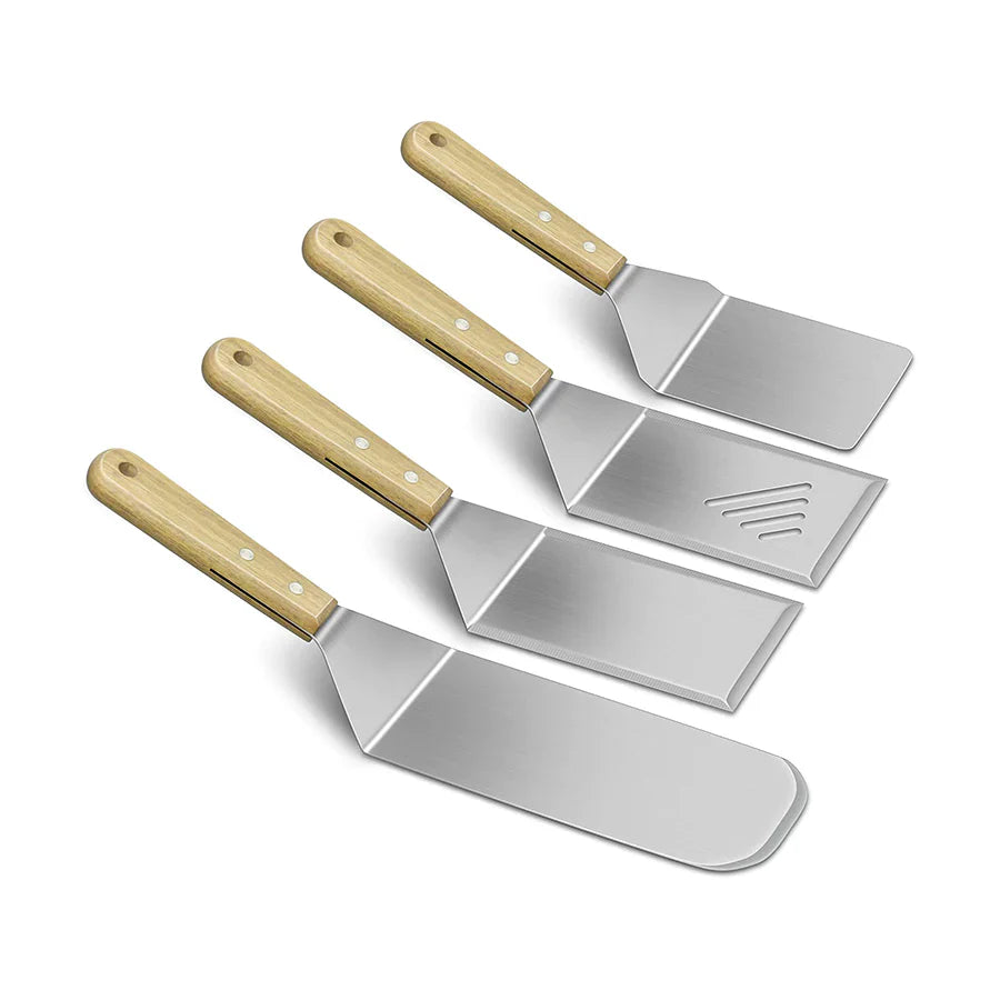 A0920, Stainless Steel BBQ Grilling Cooking Set 4-Piece &