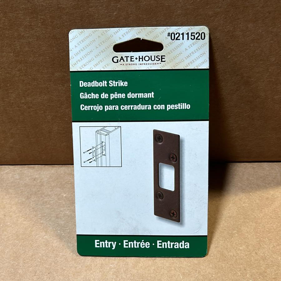 A6220 ,High Security Deadbolt Strike (Single Pack) door lock side cover #0211520 #E2462-L &