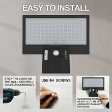 Lade das Bild in den Galerie-Viewer, A6609 ,Solar Outdoor Wall Lights with Motion Sensor,2600mAh, 90 LEDs &amp;

