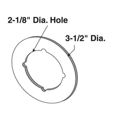 Cargar imagen en el visor de la galería, A6203 , Door Cover Plate, Steel, Brass, For: 2-1/8 in Bore Locks #0046661  U9524-L &amp;
