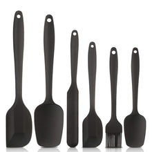 Charger l&#39;image dans la galerie, A6135, Kitchen Silicone with Stainless Steel Spatulas, 6 set (Mixed Color) &amp;
