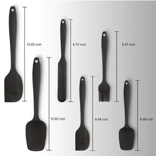 Charger l&#39;image dans la galerie, A6135, Kitchen Silicone with Stainless Steel Spatulas, 6 set (Mixed Color) &amp;
