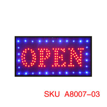 Carregar imagem no visualizador da galeria, A8007, LED Open Sign 10x20inch, 3 Kinds
