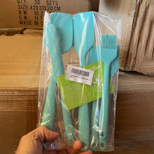 Charger l&#39;image dans la galerie, A6135, Kitchen Silicone with Stainless Steel Spatulas, 6 set (Mixed Color) &amp;
